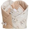 Oboustranná zavinovačka pro miminka MINKY 80x80 cm, vzor 778