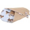 Oboustranná zavinovačka pro miminka MINKY 80x80 cm, vzor 737