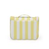 Cestovní kosmetická taštička s háčkem INFINITY – bílo-žlutá