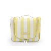 Cestovní kosmetická taštička s háčkem INFINITY – bílo-žlutá