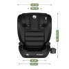 Autosedačka DRIVE PRO 100–150 cm i-Size Isofix – černá