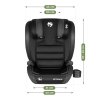 Autosedačka DRIVE PRO 100–150 cm i-Size Isofix – černo-šedá