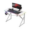 Herní stůl VELOX RGB 1.7 – bílý