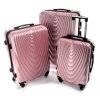Střední cestovní kufr WAVE - rose red