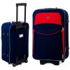 Střední cestovní kufr BELLA - tmavě modro červený