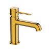 Stojánková umyvadlová baterie POLA s výpustí click-clack - zlatá