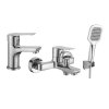 Koupelnový set baterií BORGO – vana, chromový