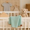 Dětská deka s polštářkem BABY SOFT 78 × 100 cm – mátová