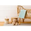 Dětská deka s polštářkem BABY SOFT 78 × 100 cm – mátová