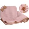 Dětská deka s polštářkem BABY SOFT – pudrově růžová