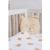 Mušelínová deka + polštářek MEDVÍDEK - krémová
