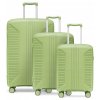 Cestovní kufr z polypropylenu BERLIN – světle zelený