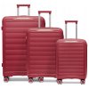 Cestovní kufr z polypropylenu TURIN - červený