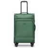 Cestovní kufr z polyesteru KOS - zelený
