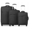 Cestovní kufr z nylonu BARBADOS - černý