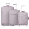 Cestovní kufr z nylonu BARBADOS - růžový