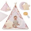 Dětský stan teepee (týpí) 135 cm – růžový