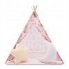 Dětský stan teepee (týpí) 135 cm – růžový