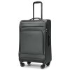 Střední cestovní kufr z polyesteru KOS - šedý