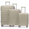 Velký cestovní kufr z polypropylenu TURIN - béžový