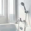 Nástěnná vanová baterie ALEX se sprchovým setem - chromová