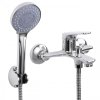 Nástěnná vanová baterie PRESPA se sprchovým setem - chromová