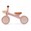 Dětské čtyřkolové odrážedlo s košíkem – růžové