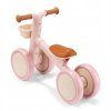 Dětské čtyřkolové odrážedlo s košíkem – růžové