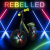 Dětské odrážedlo REBEL LED neonově žluté