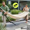 Zahradní houpací síť RELAXA se stojanem – béžová
