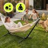 Zahradní houpací síť RELAXA se stojanem – béžová