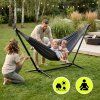 Zahradní houpací síť RELAXA – černá