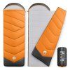 Turistický spací pytel mumie 2v1 – oranžový