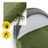 Turistický spací pytel mumie 2v1 – khaki