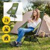 Skládací turistické křeslo s opěrkou hlavy - zelené