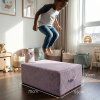 Pěnové křeslo s trampolínou RIBBI – fialové