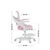 Dětská psací židle JUNIOR FLEX – růžová