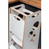 Montessori kuchyňský pomocník Kitchen Helper BUBBLE STEP – bílý
