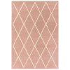 albany rug diamond pink wool