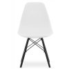 Designová židle MASSIMO BLACK bílá