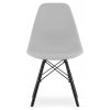 Designová židle MASSIMO BLACK světle šedá