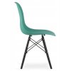 Designová židle MASSIMO BLACK zelená