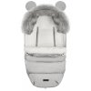 Exkluzivní fusak do kočárku s nášivkou BEAR světle šedý