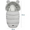 Exkluzivní fusak do kočárku s nášivkou BEAR světle šedý