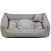 Voděodolný pelíšek pro psy a kočky s polštářem šedý