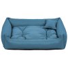 Voděodolný pelíšek pro psy a kočky s polštářem modrý