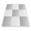 Pěnový koberec MAXI 9 ks 180x180x1 cm bílo-šedá