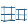 Kovový regál 180 x 90 x 40 cm