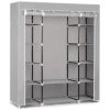 Skříň na oblečení šedá XL