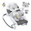 Vibrační lehátko – houpátko  – židlička pro děti od narození do 9 kg - liška - šedý